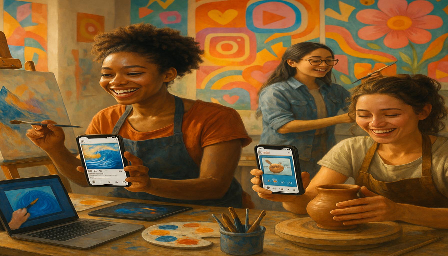 The influence of social media on the popularization of artistic hobbies: trends and challenges